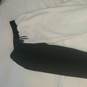 Black and White Sweatpants